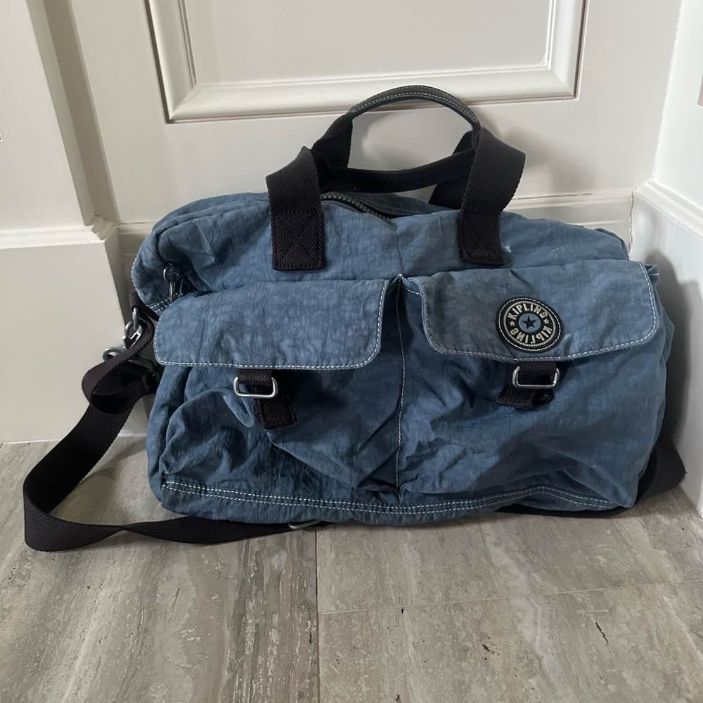 Kipling Blue Book Bag with Adjustable Strap